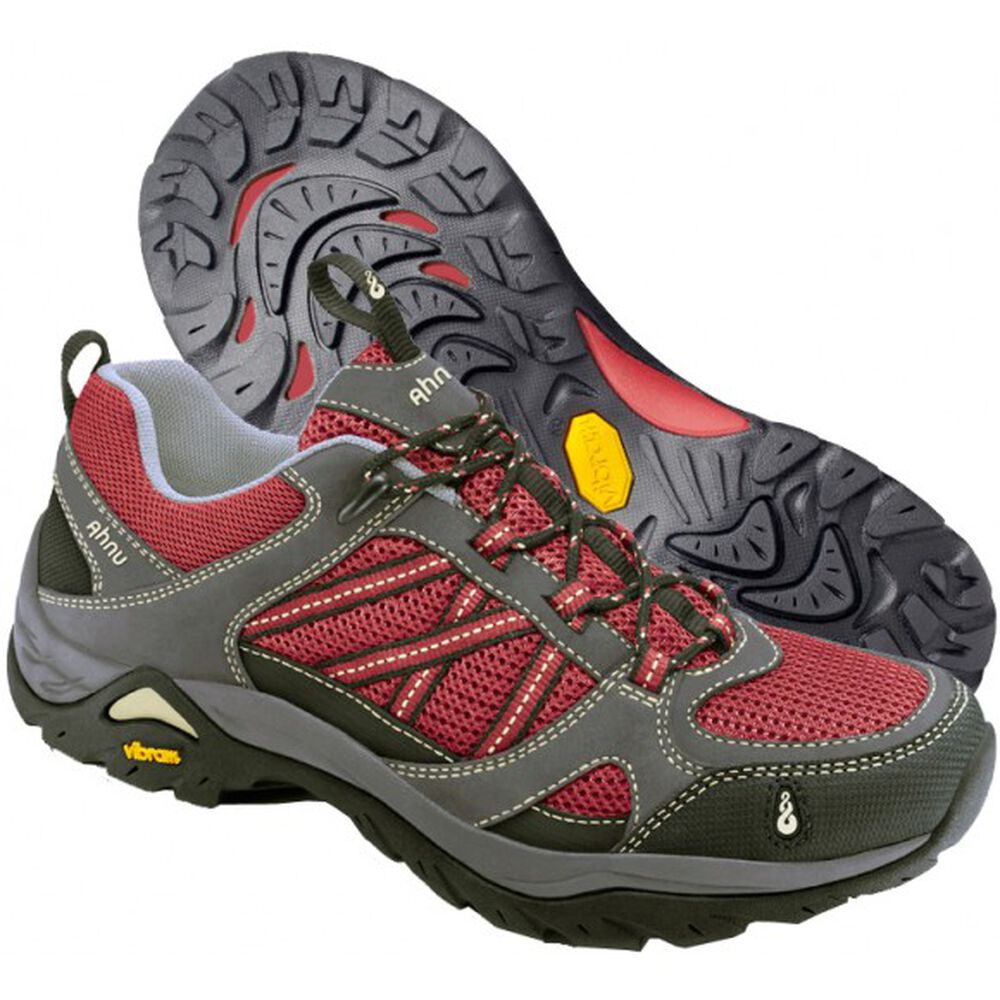 Vibram Sole Ahnu Sequoia Mens Hiking Boots Black/Red Australia (PJI920437)